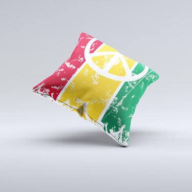 Layered Peace Ink-Fuzed Decorative Throw Pillow